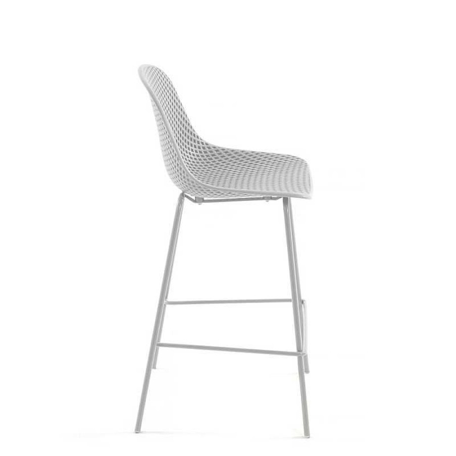 Sillas Kave Home | Taburete Quinby Blanco