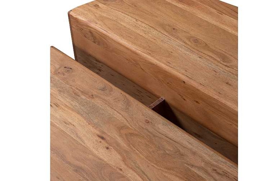 Mesas BePureHome | Mesa De Centro Jaws Madera Natural