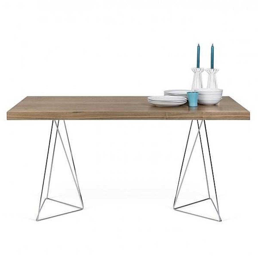 Mesas Temahome | Mesa Multi 160 Trestles Cromado