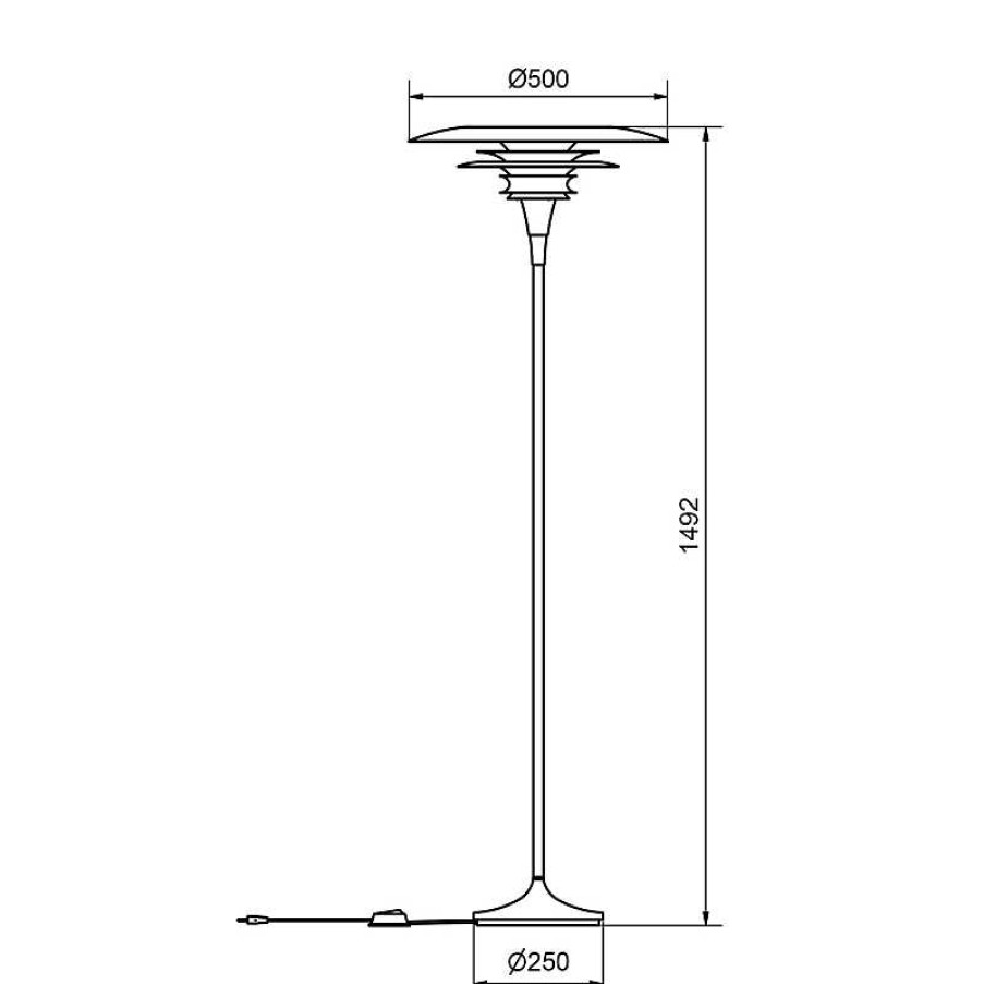 Iluminaci N Belid | L Mpara De Pie Diablo Grey