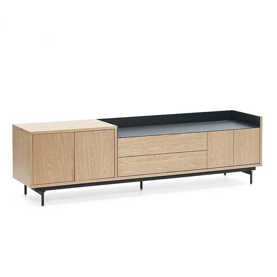 Muebles Teulat | Mueble Tv Roble Valley Azul