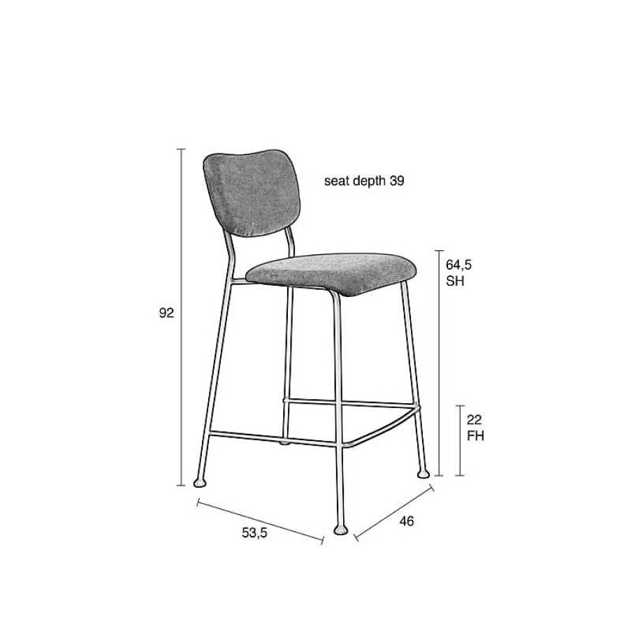 Sillas Zuiver | Taburete De Cocina Benson