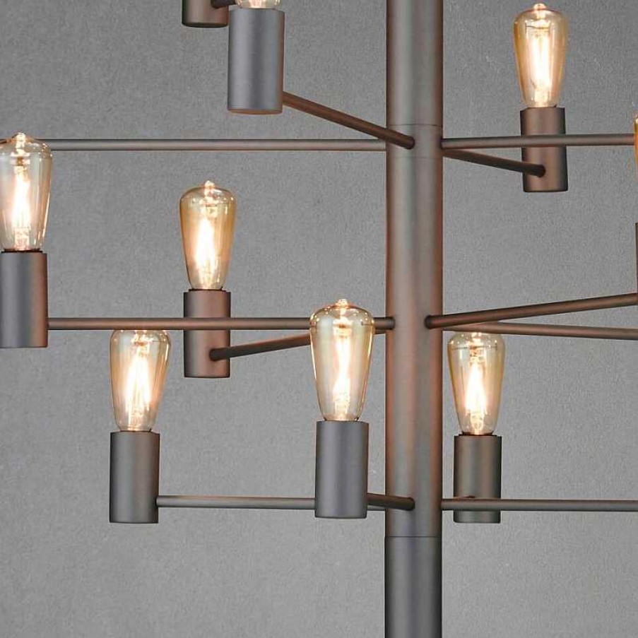 Iluminaci N Belid | Manola Chandelier Graphite Xl