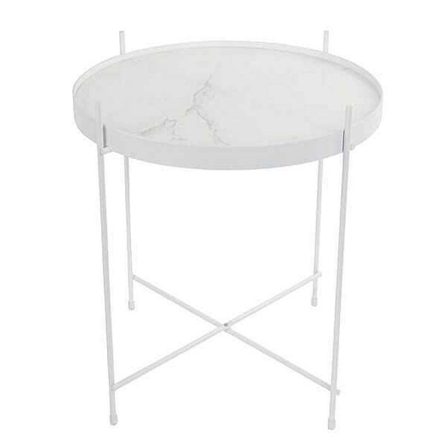 Mesas Zuiver | Mesa Auxiliar Cupid M Rmol Blanca