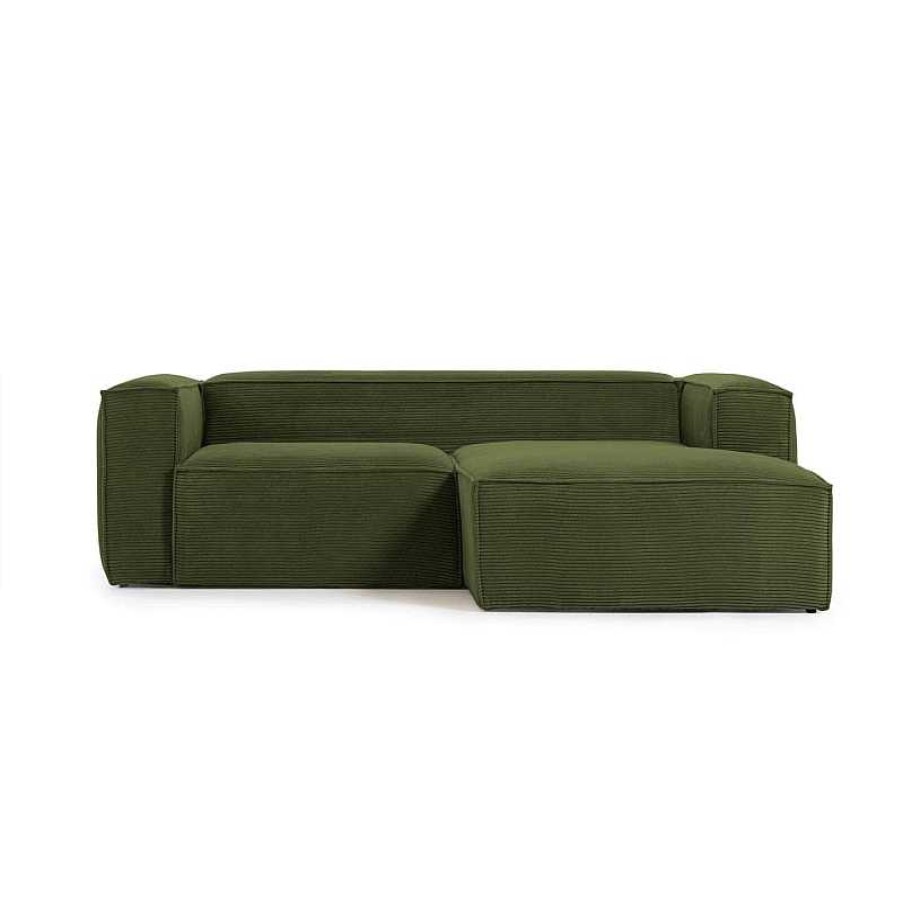 Sof S Kave Home | Sof Blok Chaise Longue Pana Verde