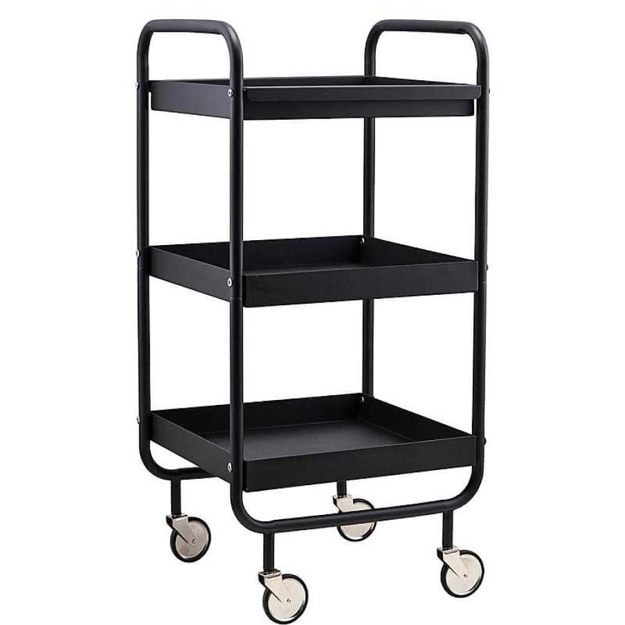 Decoraci N House Doctor Accesorios De Ba O | Carrito Roll Alto Negro