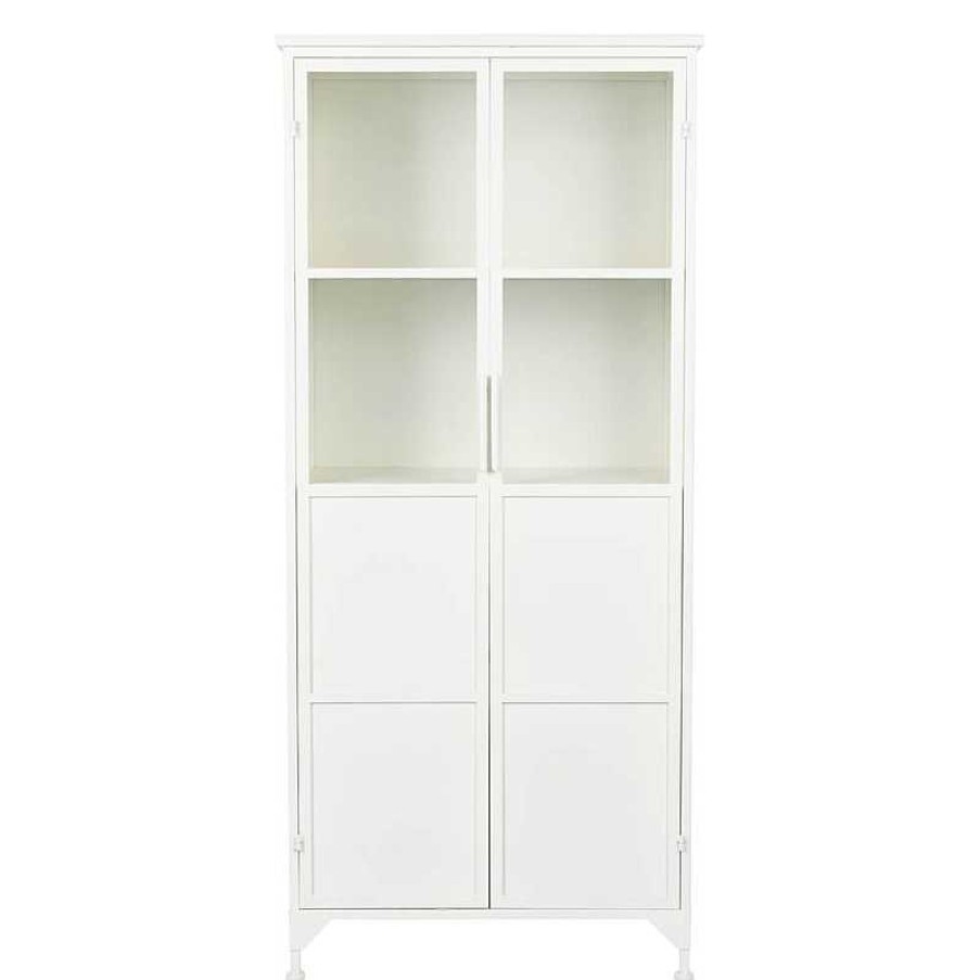 Muebles White Label Living | Vitrina Miya Alta 2 Puertas