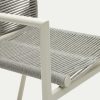 Muebles De Jard N Kave Home | Silla De Exterior Culip De Cuerda Y Aluminio Blanco