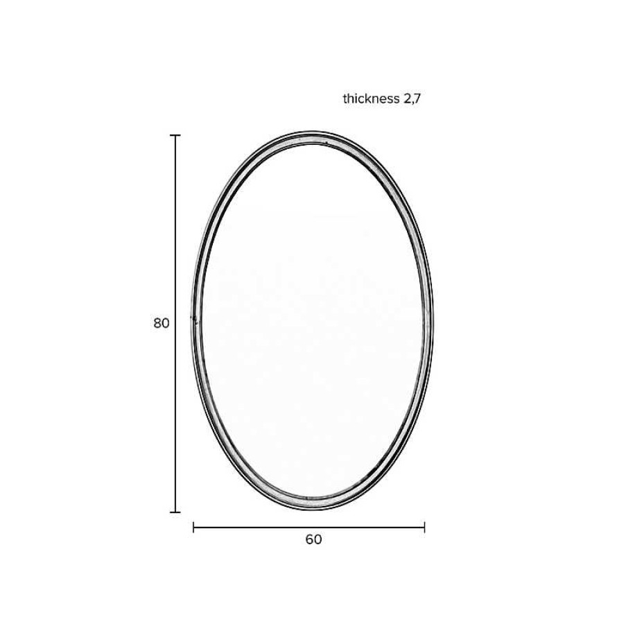 Decoraci N Zuiver Espejos | Espejo Matz Ovalado