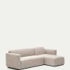 Sof S Kave Home | Sof Modular Neom 3 Plazas Chaise Longue Derecho/Izquierdo Beige 263 Cm