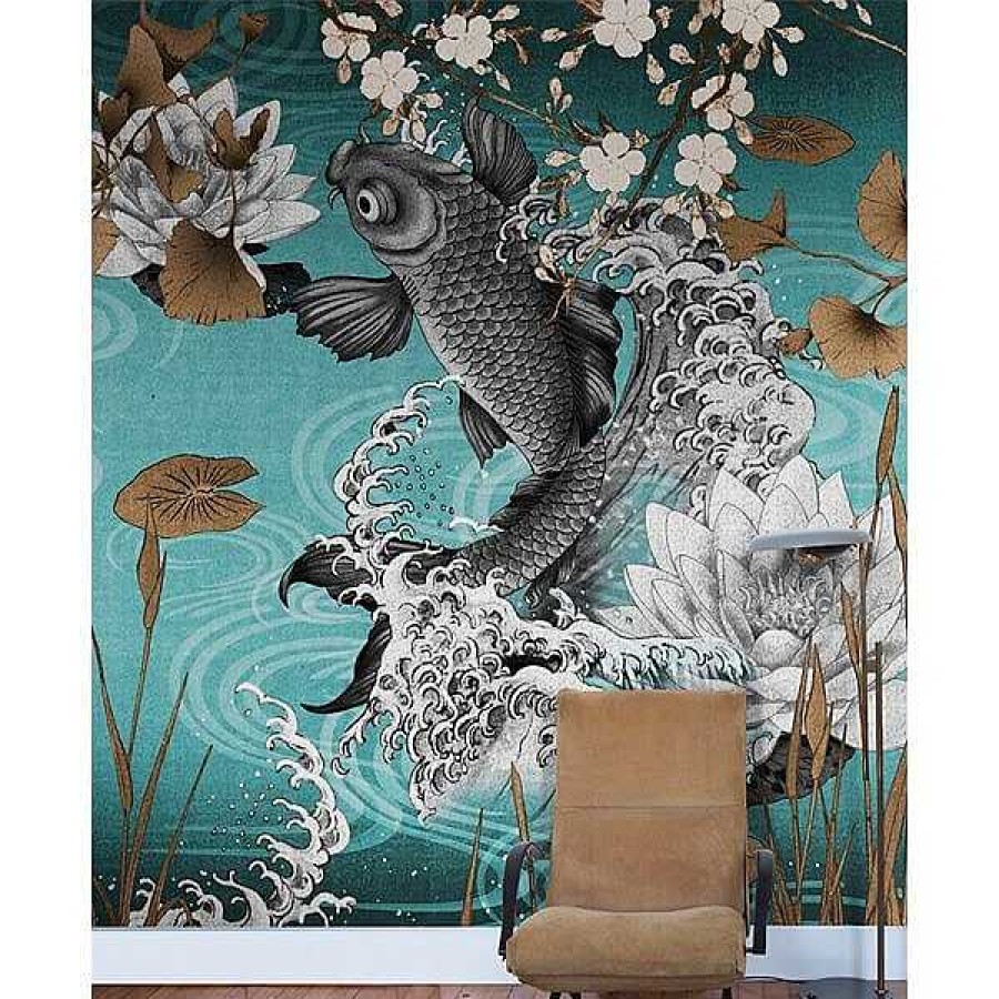 Decoraci N LondonArt Wallpaper Murales Londonart | Papel Pintado Japon S Koi