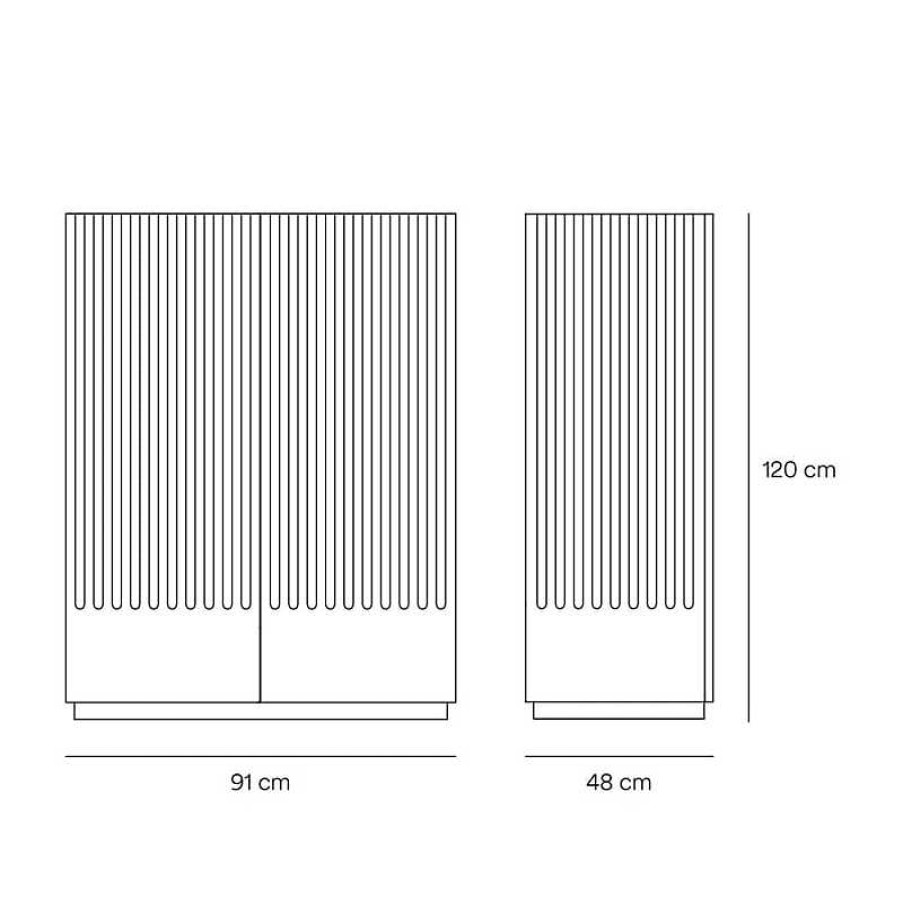 Muebles Teulat | Mueble Auxiliar Doric Blanco