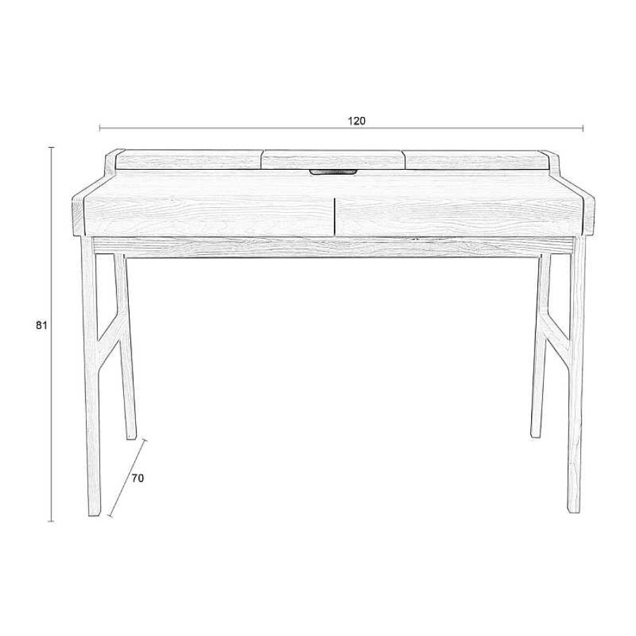 Mesas Zuiver | Mesa Escritorio Kaat Natural