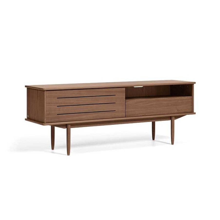 Muebles Kave Home | Mueble Tv Carolin Nogal