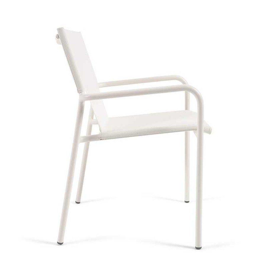 Muebles De Jard N Kave Home | Silla Exterior Zaltana Blanco Mate