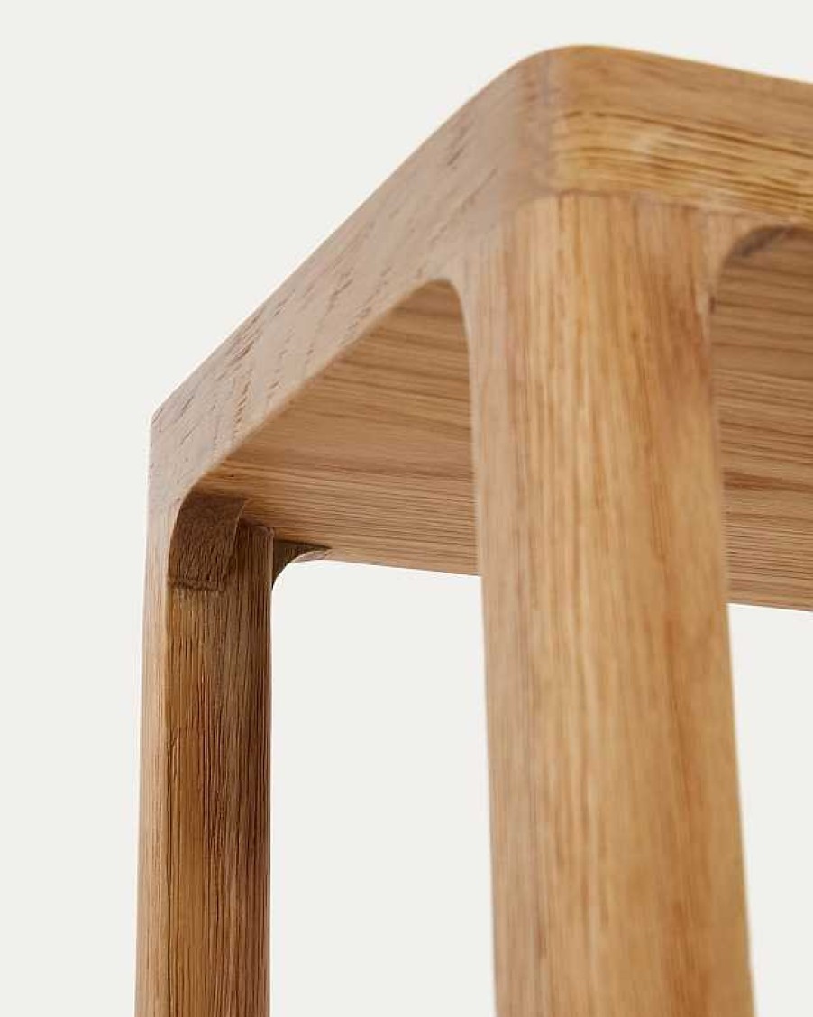 Muebles Kave Home | Estanter A Maymai Con Estructura De Madera Maciza De Roble 90 X 193 Cm