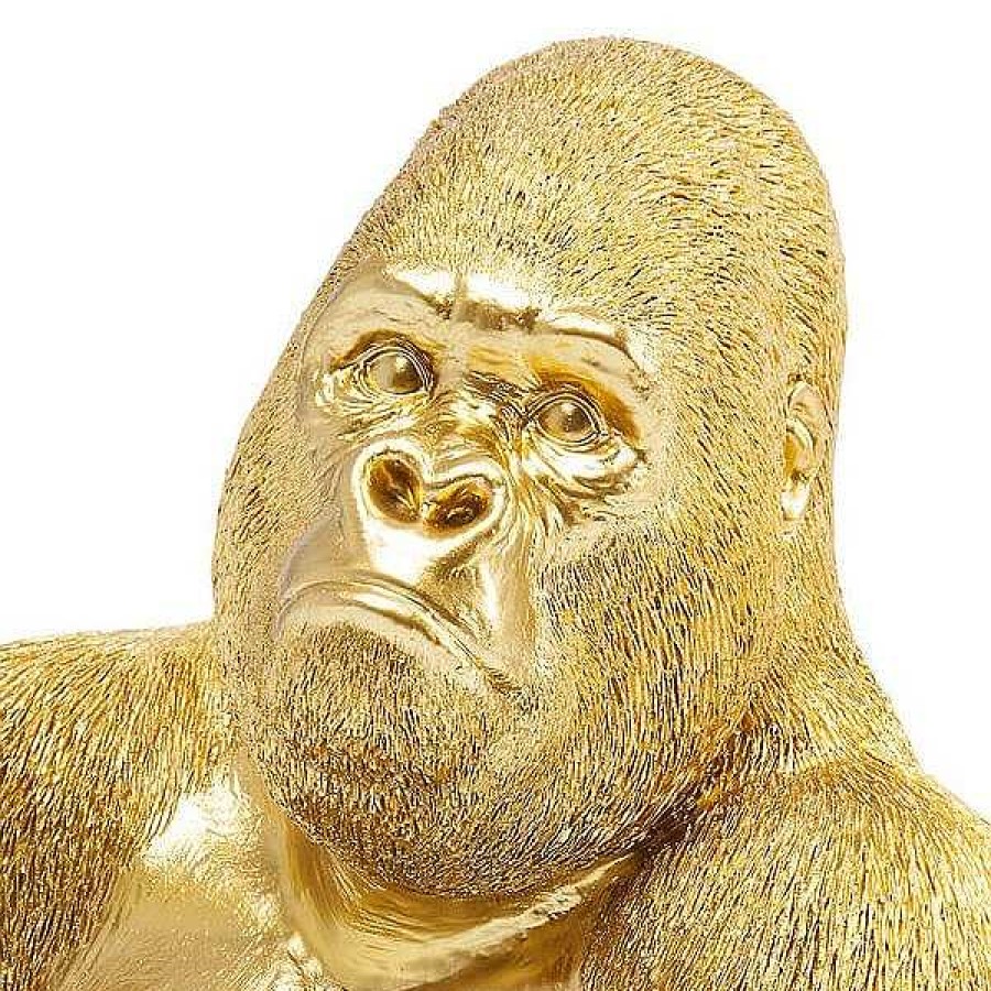 Decoraci N Kare Design Figuras De Dise O | Figura Decorativa Gorilla Xl Dorada