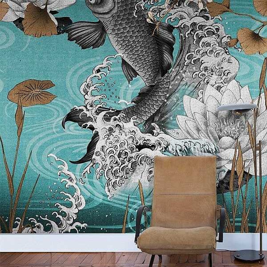 Decoraci N LondonArt Wallpaper Murales Londonart | Papel Pintado Japon S Koi