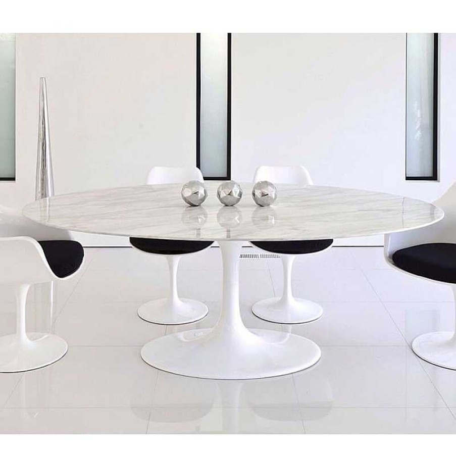 Mesas Iconic Furniture | Mesa Tulip Comedor M Rmol Oval