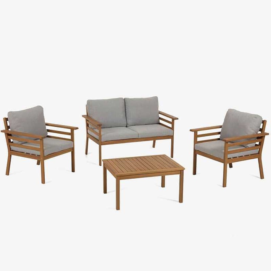 Muebles De Jard N Kave Home | Set Exterior Vilma Sof , Butaca + Mesa