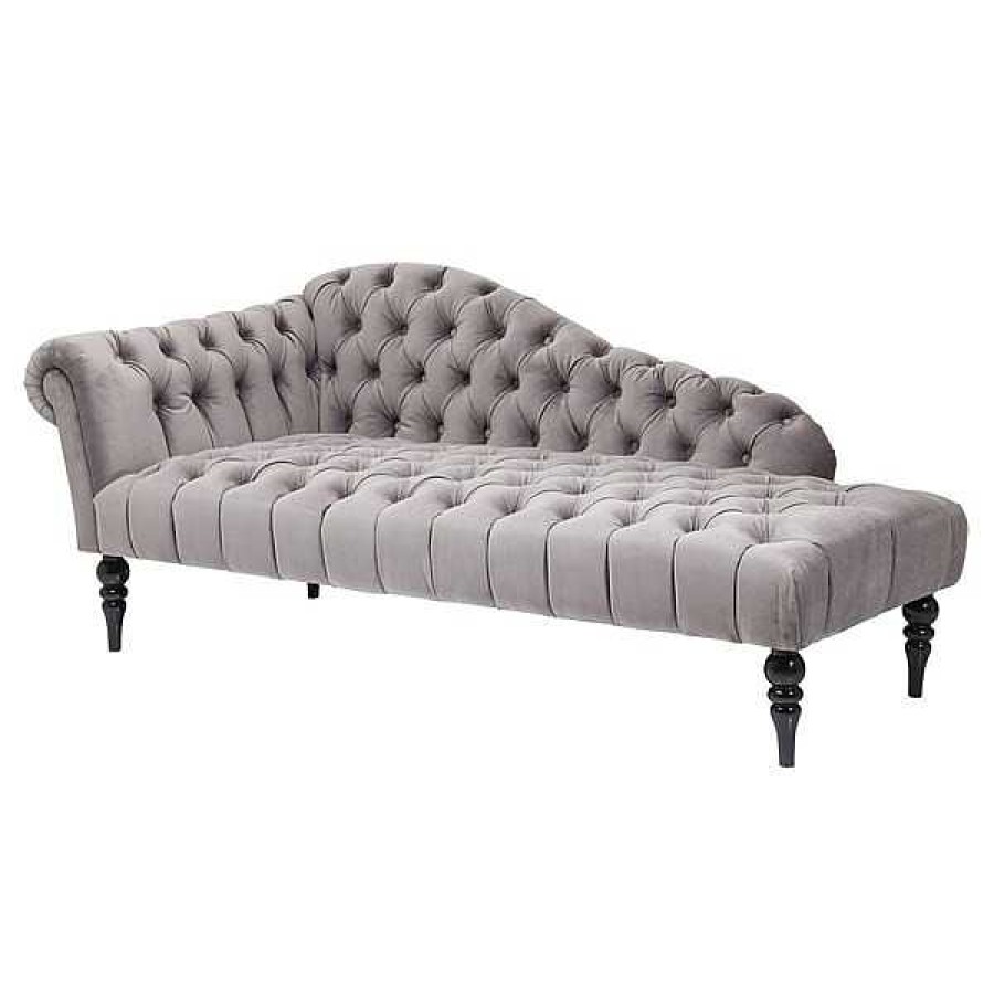 Sof S Kare Design | Chaise Longue Desire Velvet Plata