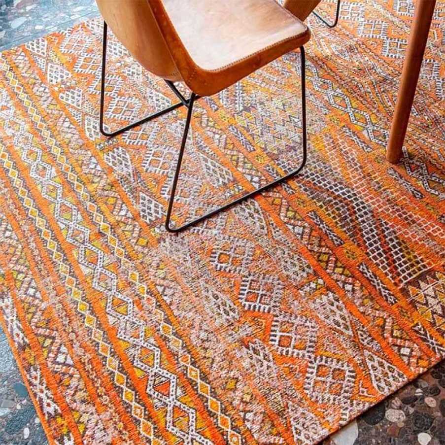 Decoraci N M.A. Salgueiro Alfombras Modernas | Alfombra Paki Chenille Orange