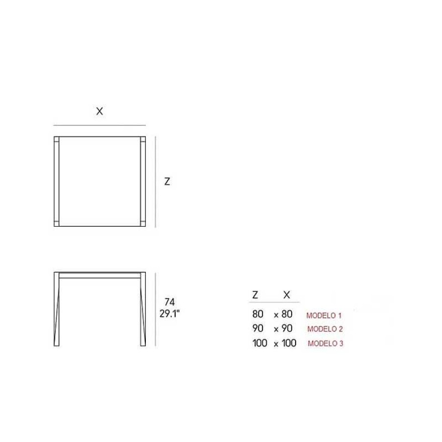 Mesas Horm | Mesa Tango Bistrot Fija Blanca