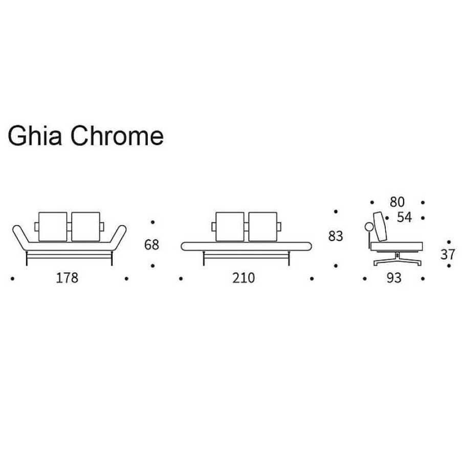 Sof S Innovation Living | Sof Cama Negro Ghia Chrome