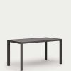 Muebles De Jard N Kave Home | Mesa De Exterior Culip De Aluminio Con Acabado Gris 150 X 77 Cm