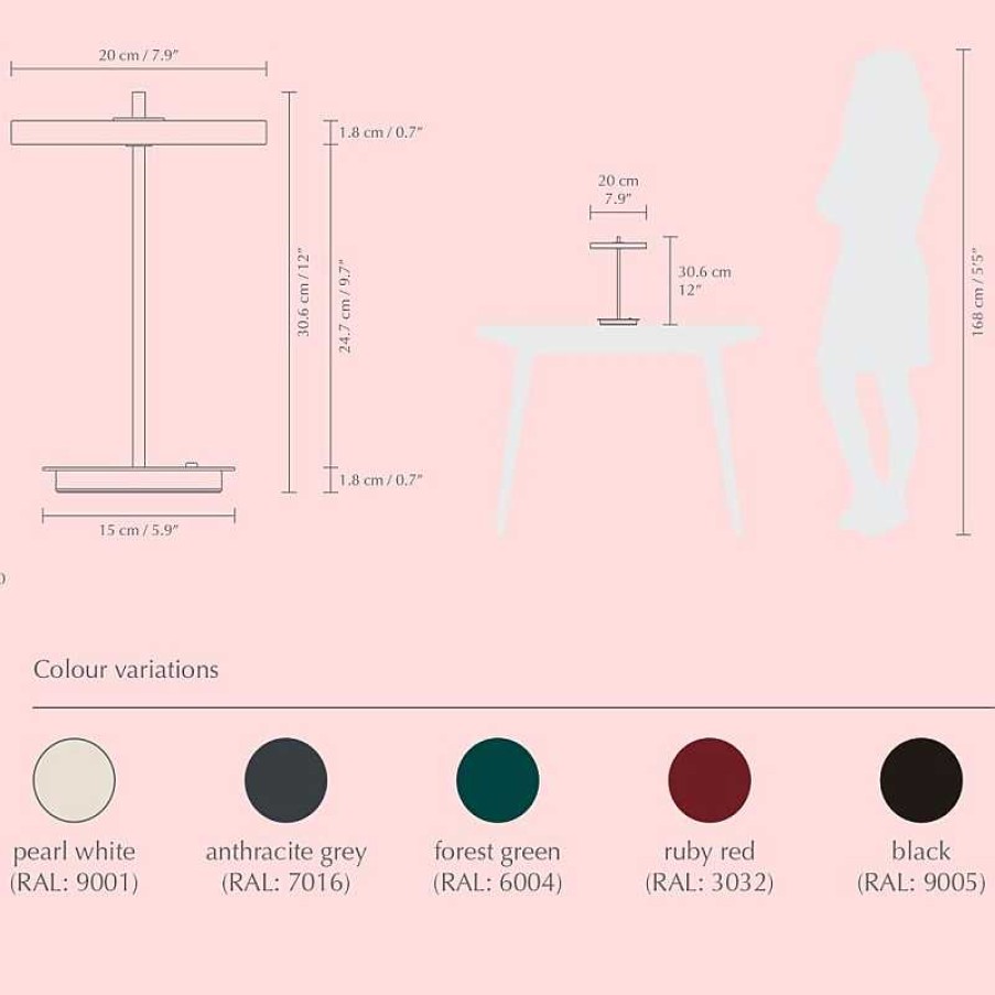 Iluminaci N Umage | L Mpara De Mesa Port Til Asteria Nuance Olive