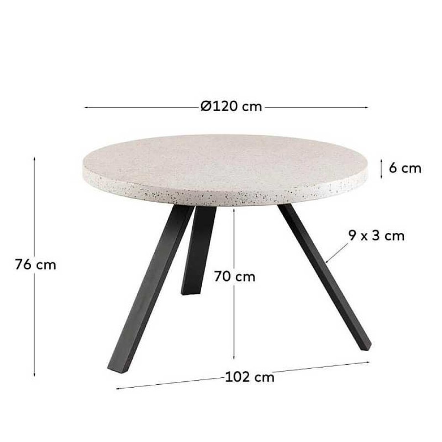 Muebles De Jard N Kave Home | Mesa Comedor Shanelle Blanca