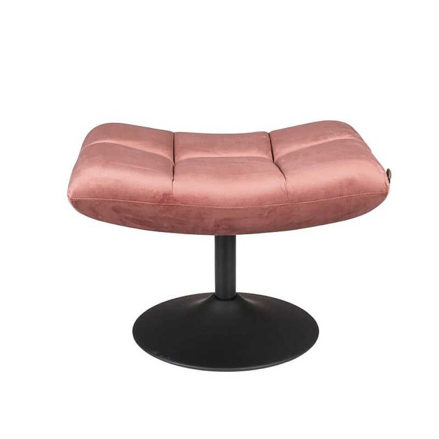 Sillas Dutchbone | Puff Hocker Bar Velvet Rosa