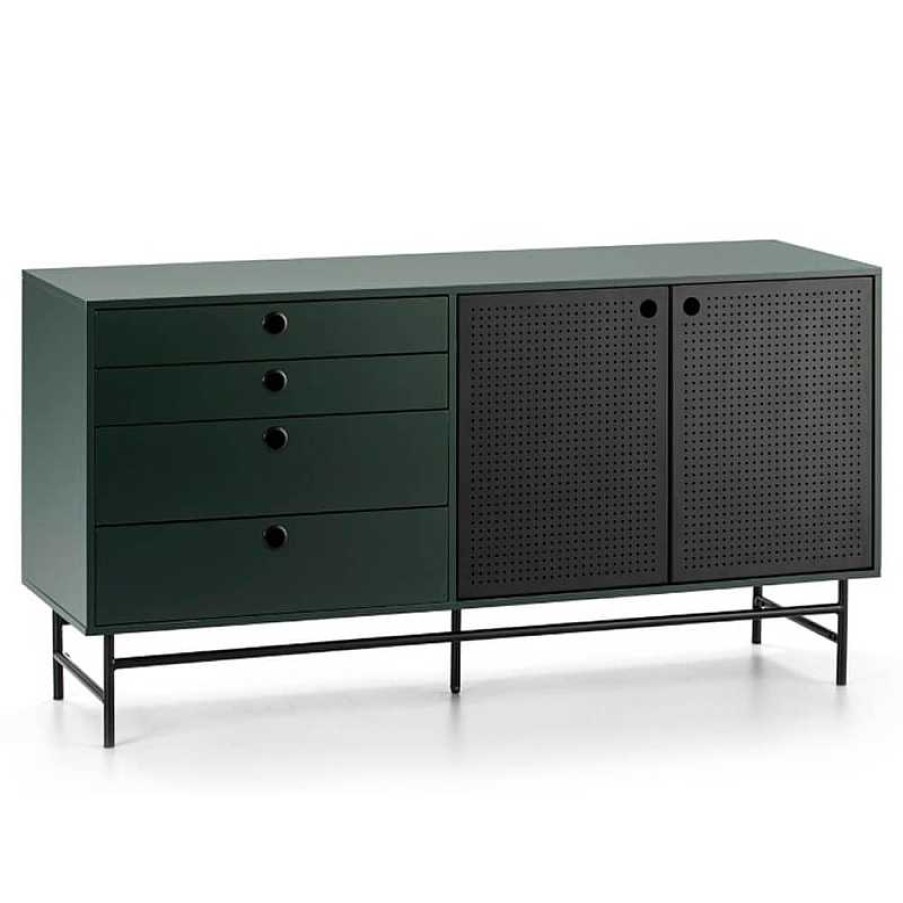 Muebles Teulat | Aparador Punto Small Negro-Verde